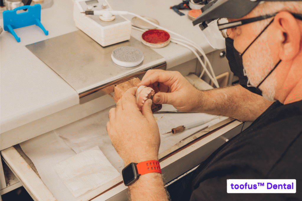 Dental laboratory producing an implant crown – toofus™ Dental